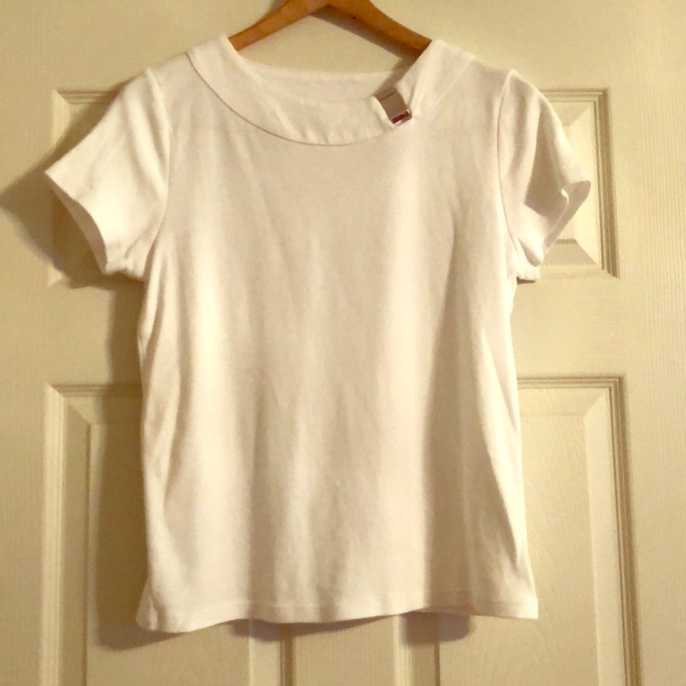 White knit top